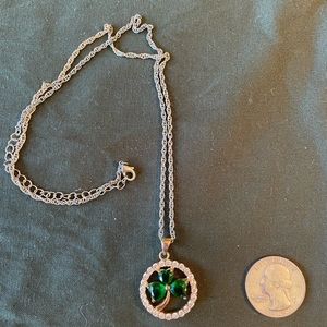 Three leaf clover necklace